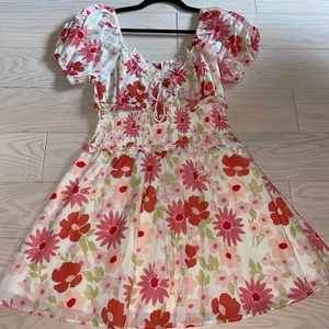 Sabo Skirt floral mini dress (small)